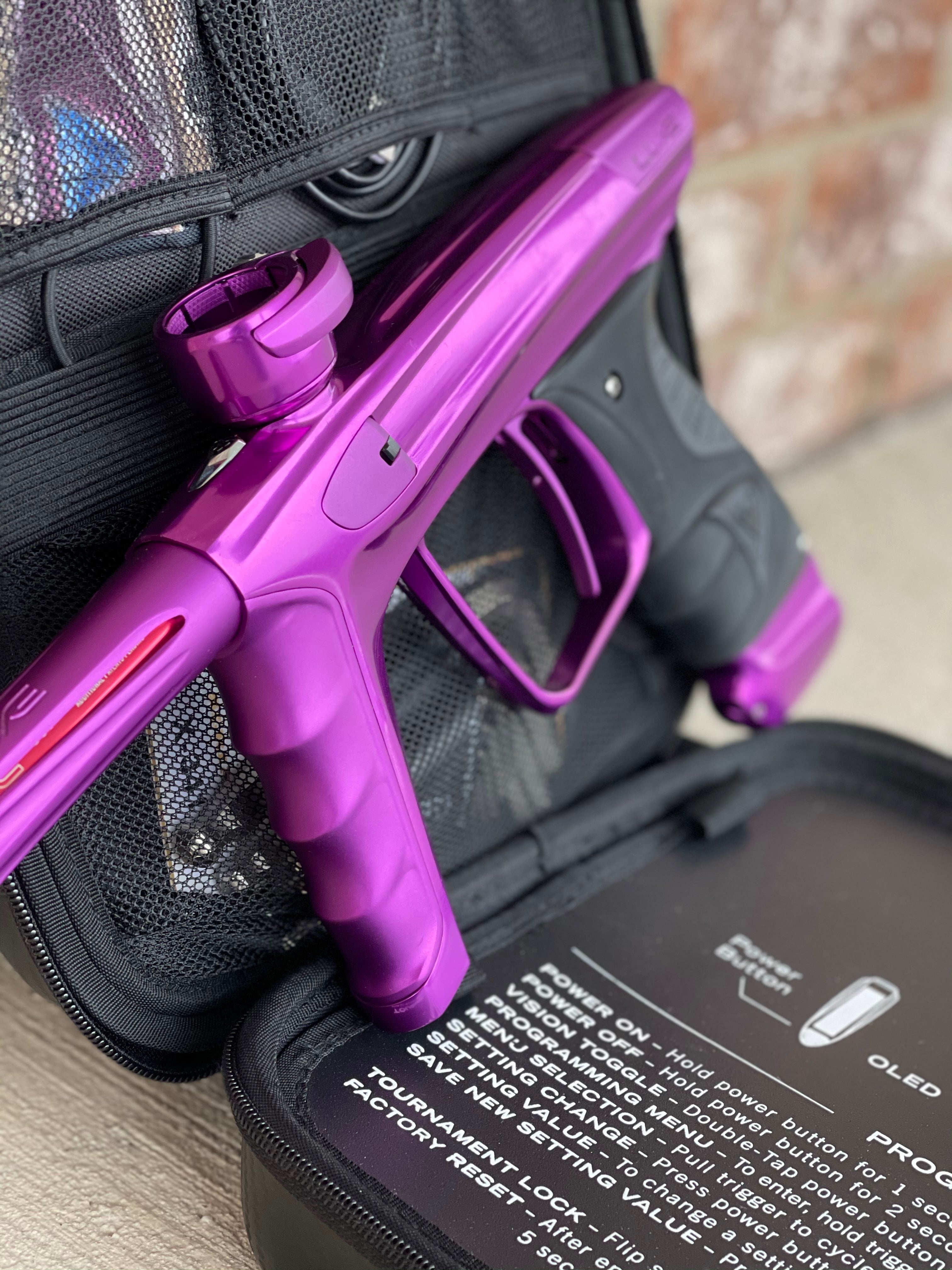 Used DLX Luxe X Paintball Gun - Gloss Purple / Dust Purple