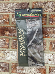 Sandana Embroidered Diamond Mesh Proline Headwrap - Olive