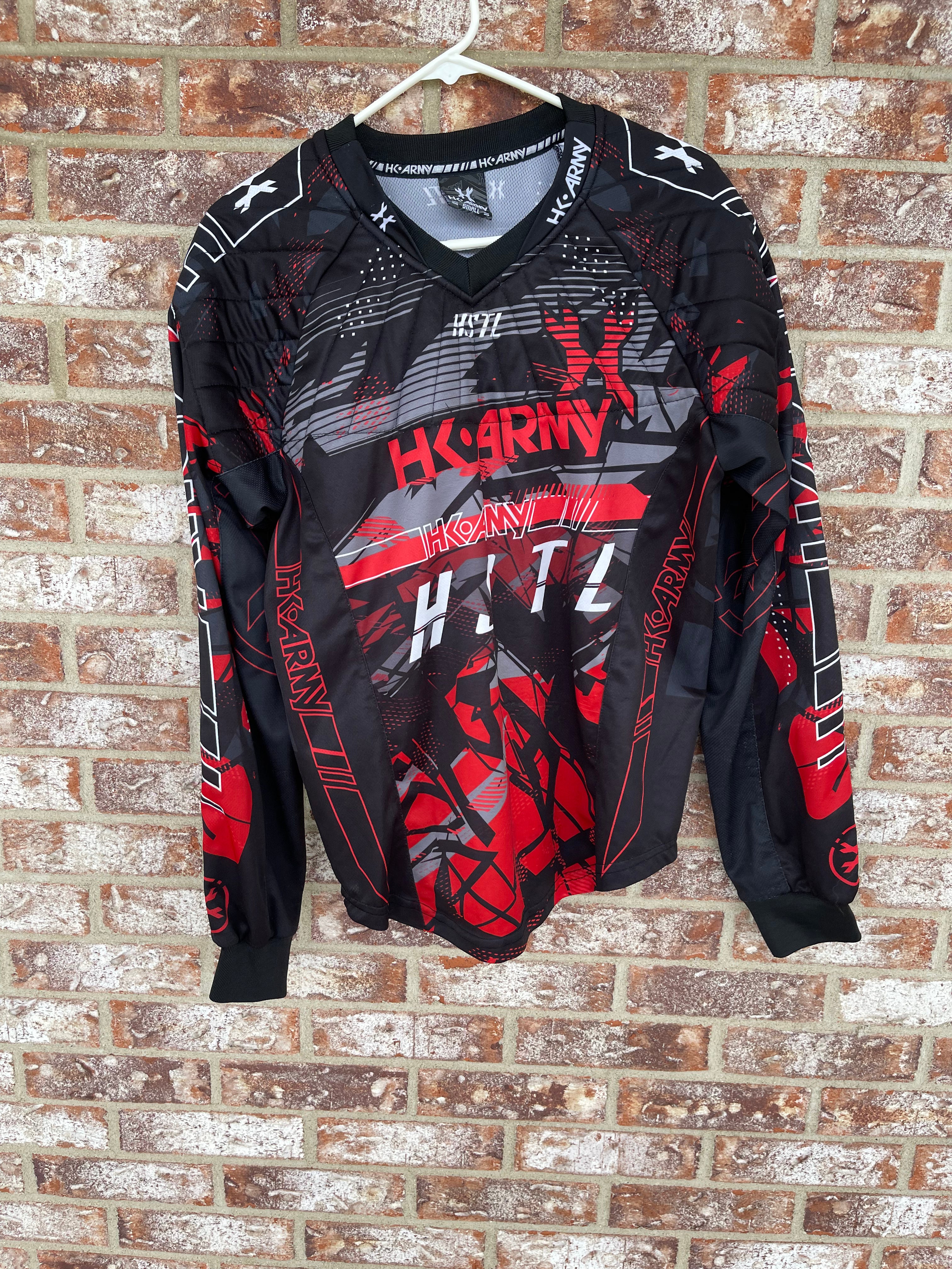 Used HK Army HSTL Paintball Jersey - Red/Black/White - Small