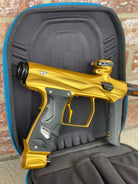 Used Shocker Amp Paintball Gun - Gold w/ Infamous Deuce Trigger