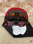 Used Dye I4 Paintball Goggle - Black/Red w/ Mirror Lens, Thermal HD Len, & White Visor