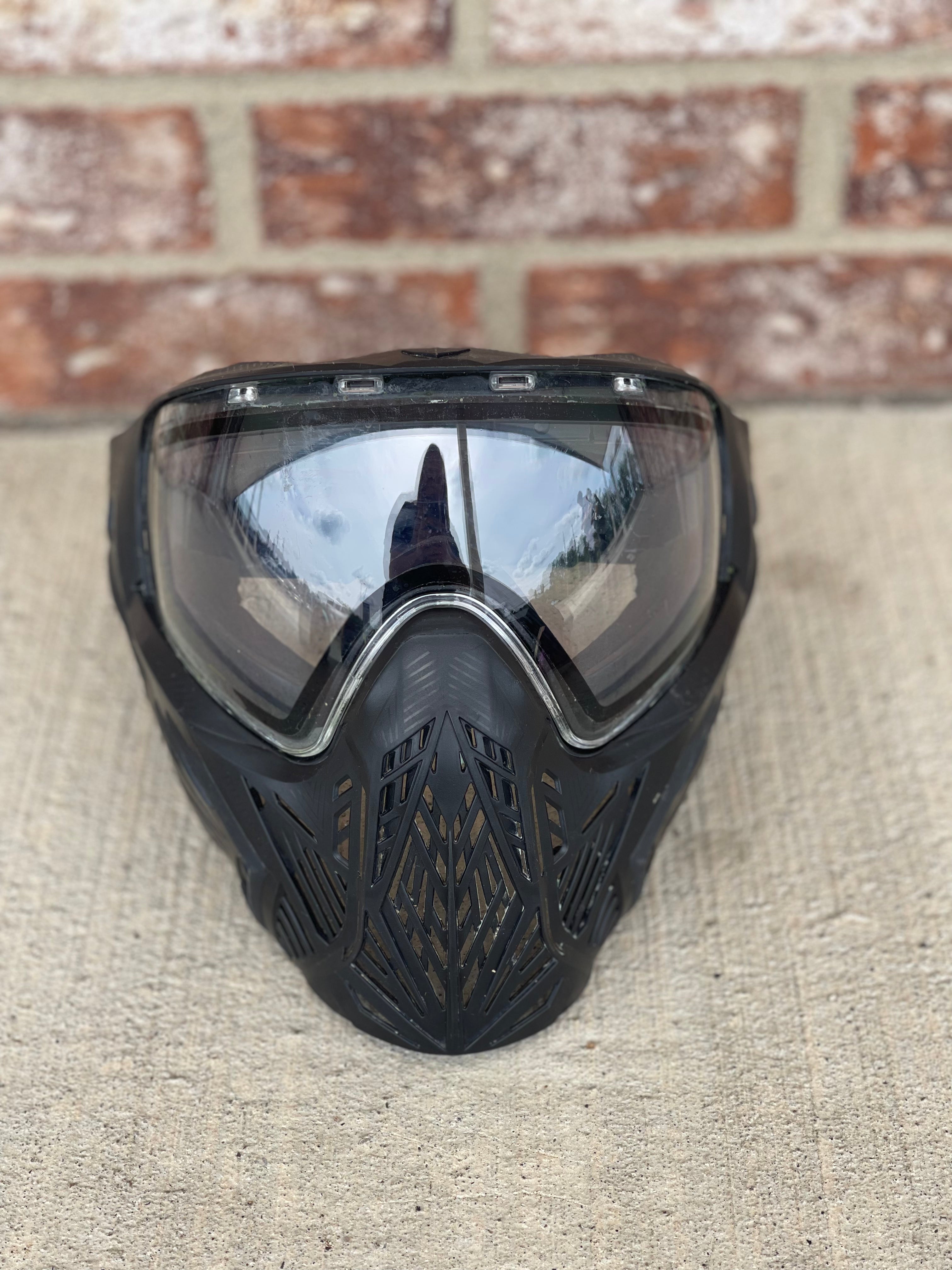 Used Bunker Kings CMD Paintball Mask - Pitch Black