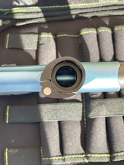 Used Empire Mini GS Paintball Gun - Blue/Silver w/ 14" 1 Piece Proto Barrel