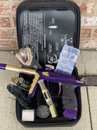 Used DLX Luxe X Paintball Gun - Polished Purple/Polished Gold - Anniversary Edition