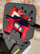 Used Planet Eclipse LV1.6 Paintball Gun - Black / Red w/ Red Grip Kit