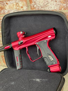 Used Shocker XLS Paintball Gun - Red/Black w/Black Freak XL Barrel Back & Core Barrel Front