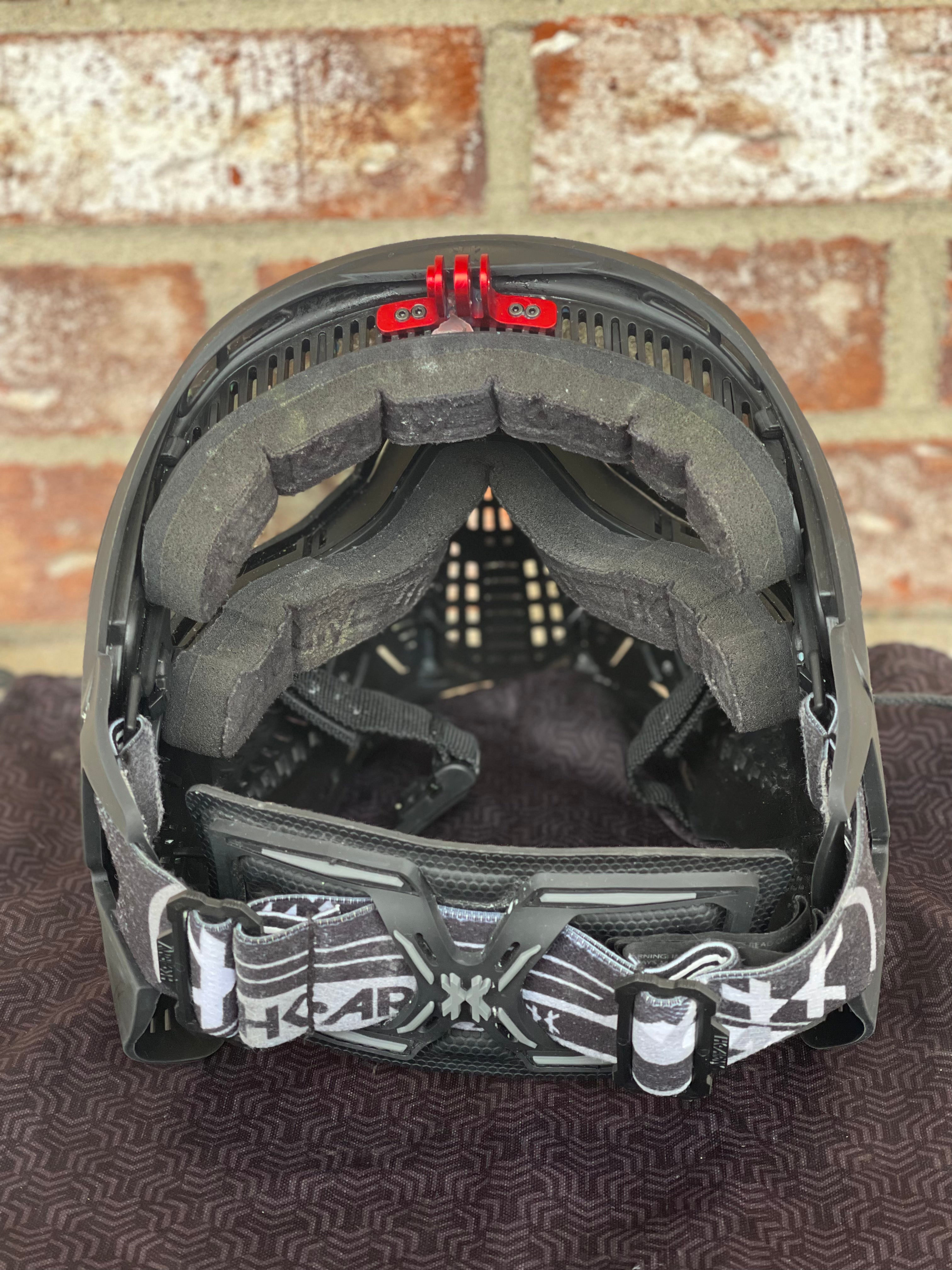 Used HK Army SLR Paintball Mask - Black w/ Red Goggle Camera Mount