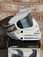 Used JT Proflex Paintball Mask - LE White w/Goggle Bag