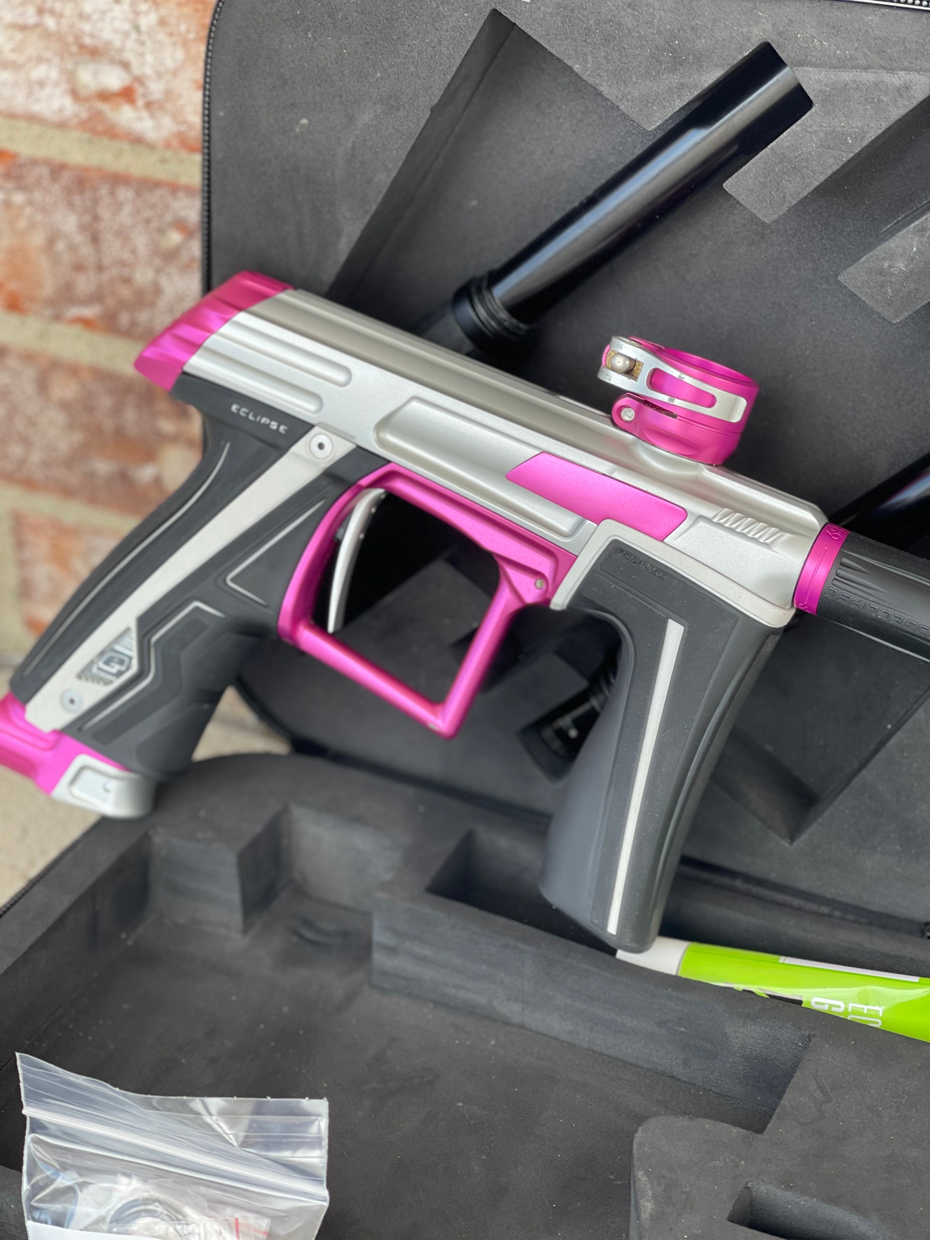 Used Planet Eclipse CS1.5 Paintball Gun - Silver/Pink