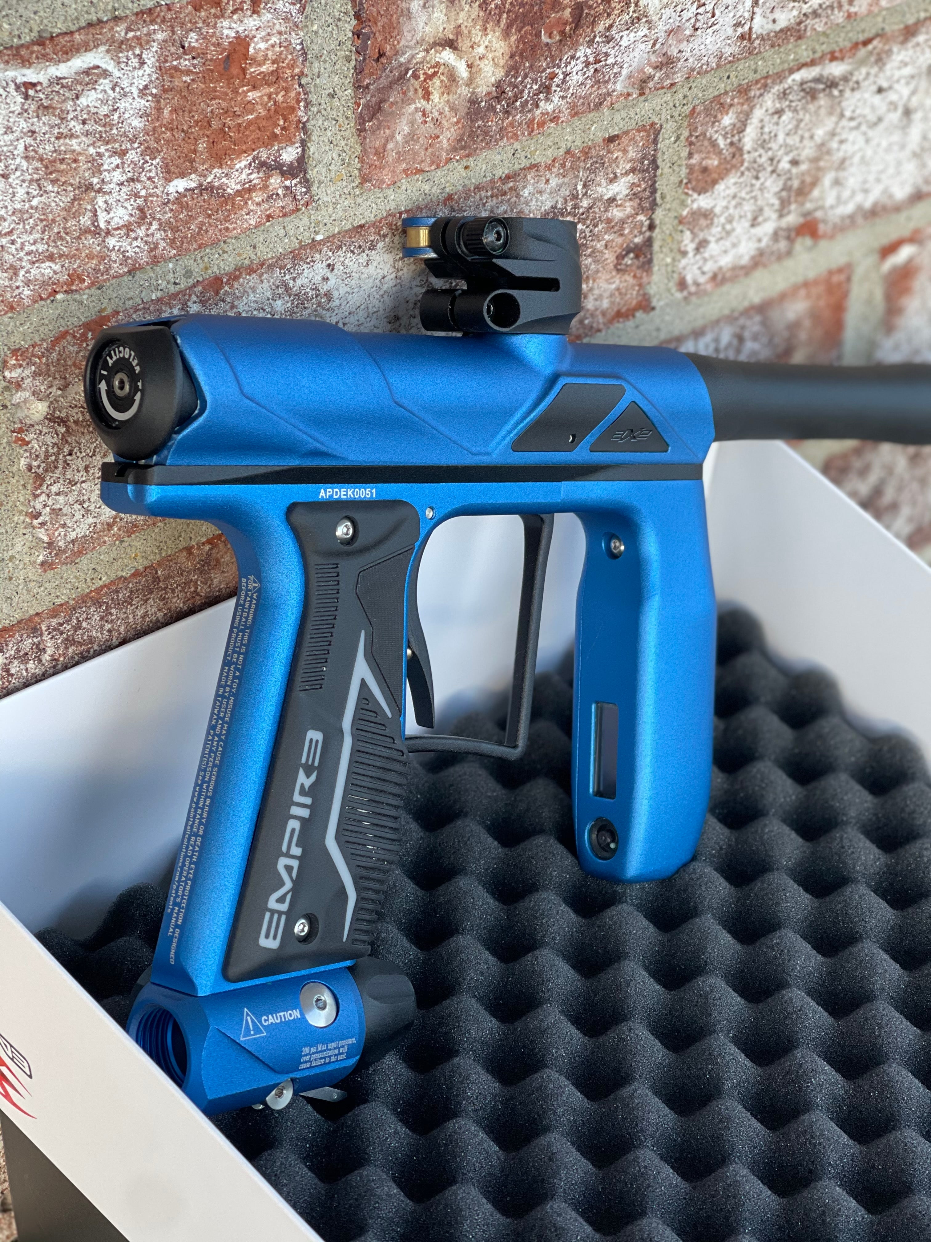 Used Empire Axe Pro Paintball Gun - Dust Blue/Black