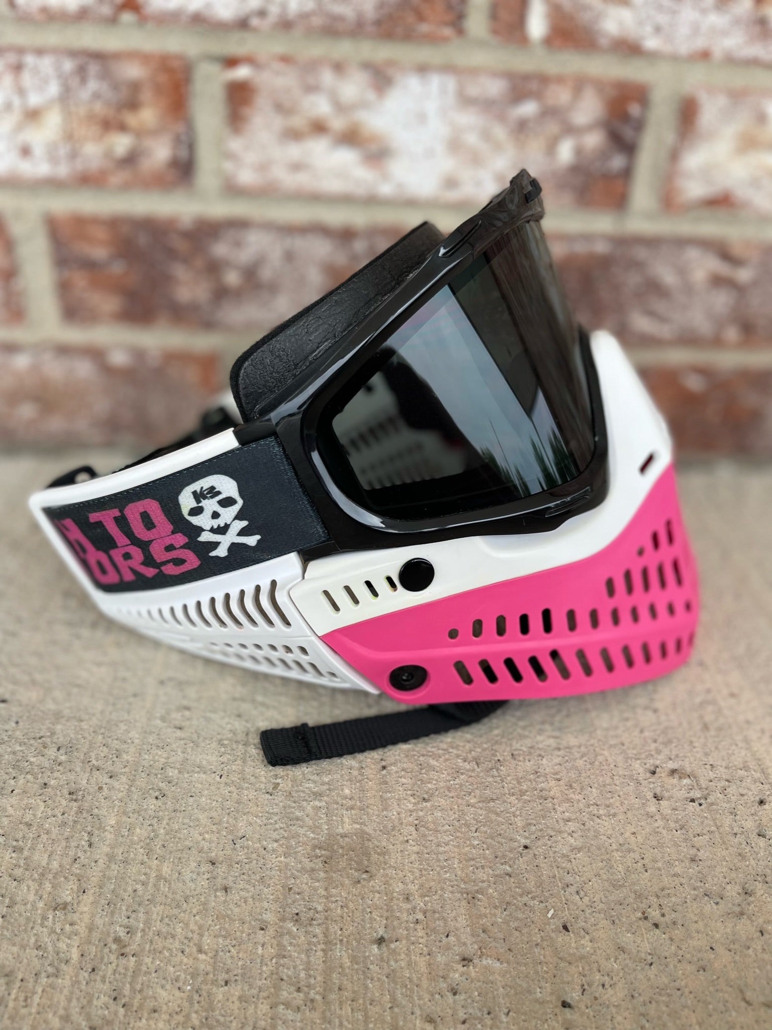 Used JT Proflex Paintball Mask - Custom Build - Black/Pink/White