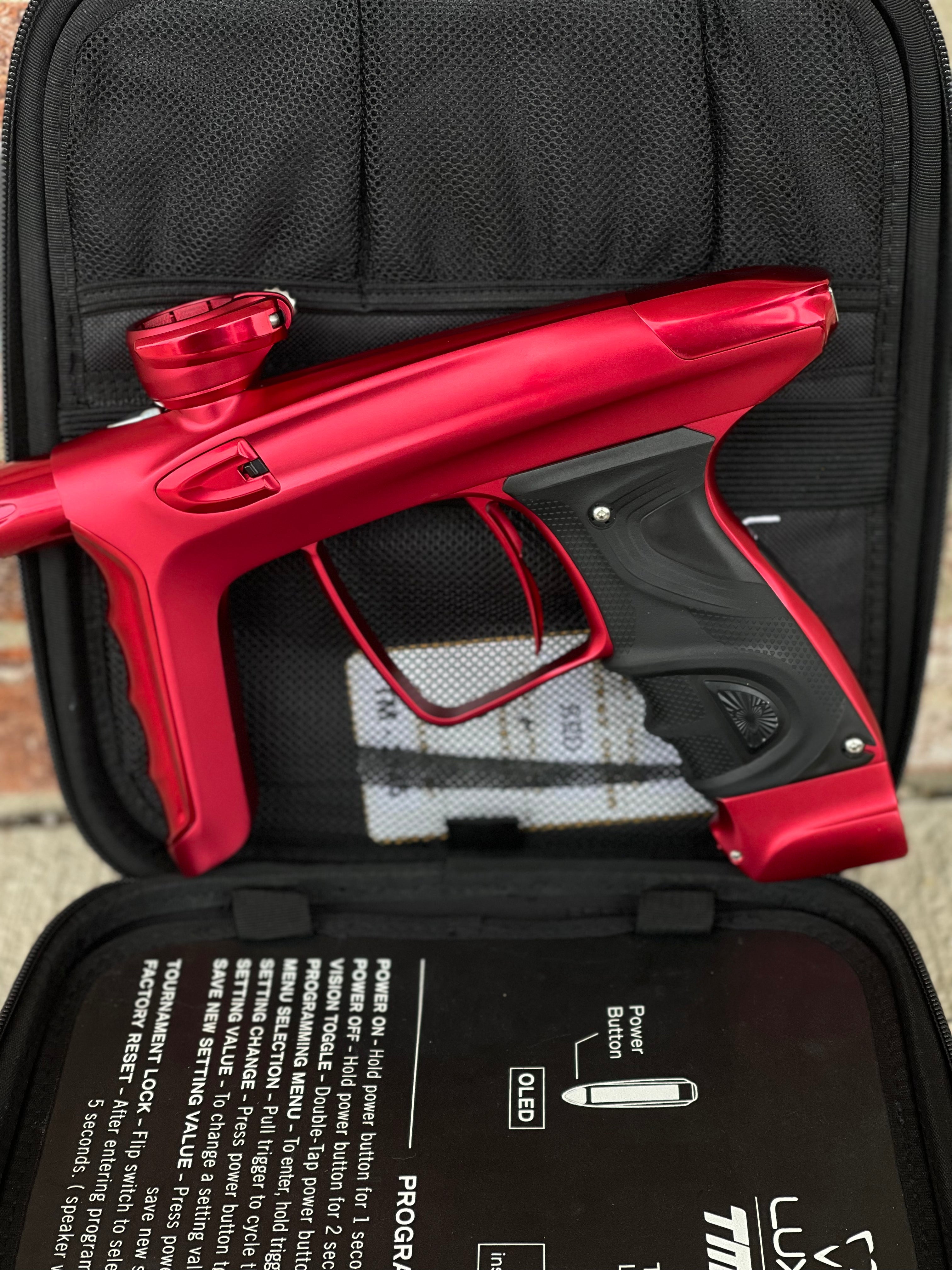 Used DLX Luxe TM40 Paintball Gun - Dust Red / Gloss Red