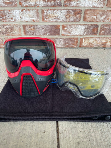 Used HK Army KLR Goggle - Black / Red