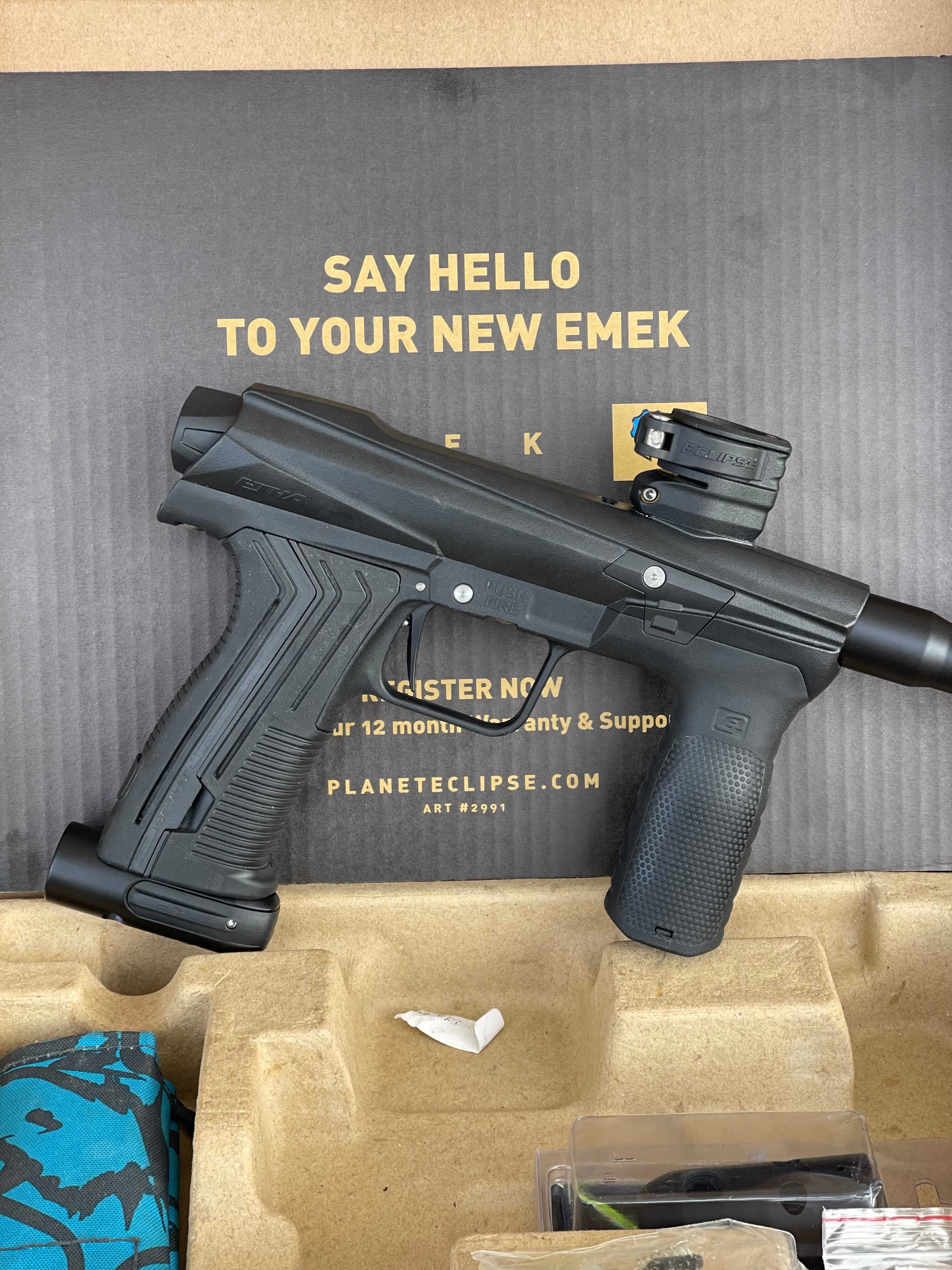 Used Planet Eclipse Emek 100 Paintball Gun - Black - Core