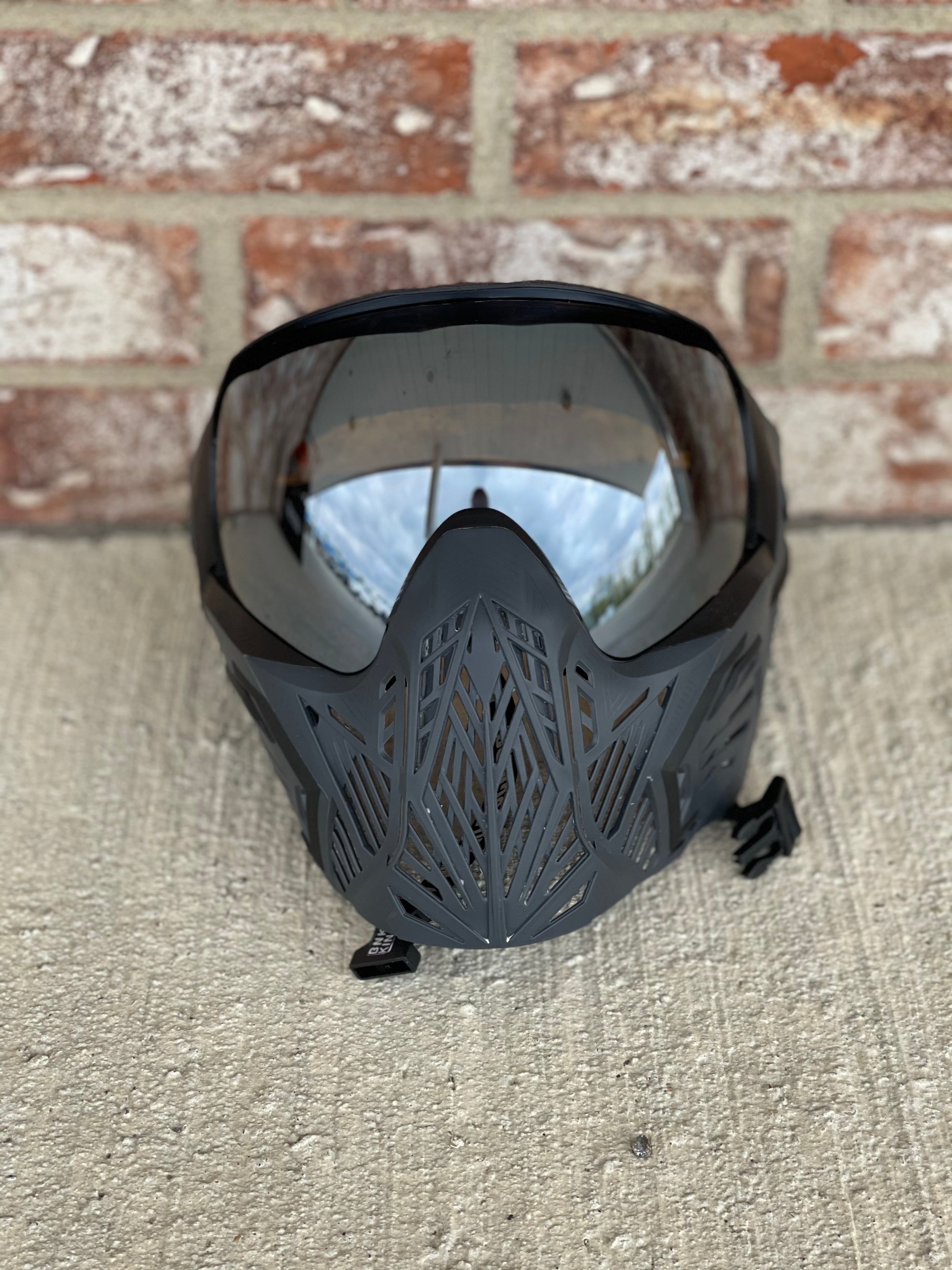 Used Bunker Kings CMD Paintball Mask - Black Ninja