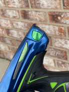 Used Dye DM14 Paintball Marker - Blue/Lime with New Lime Grips and Freak Bored UL Back