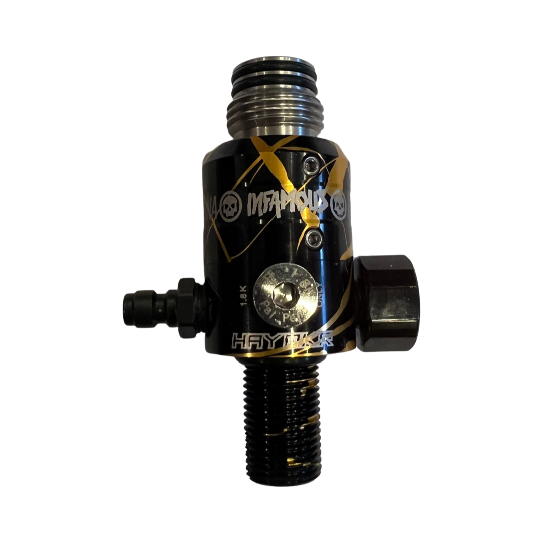 Powerhouse TKO Tank Regulator - Black/Gold Splash