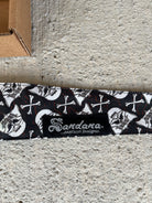 Used Sandana Vader Skull & Bones Headband - Black w/ White Tag