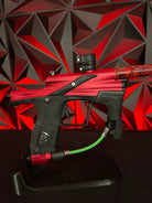 Used Planet Eclipse Etek 5 Paintball Gun - Red w/ OLED & Carbon IC Red Camo Barrel