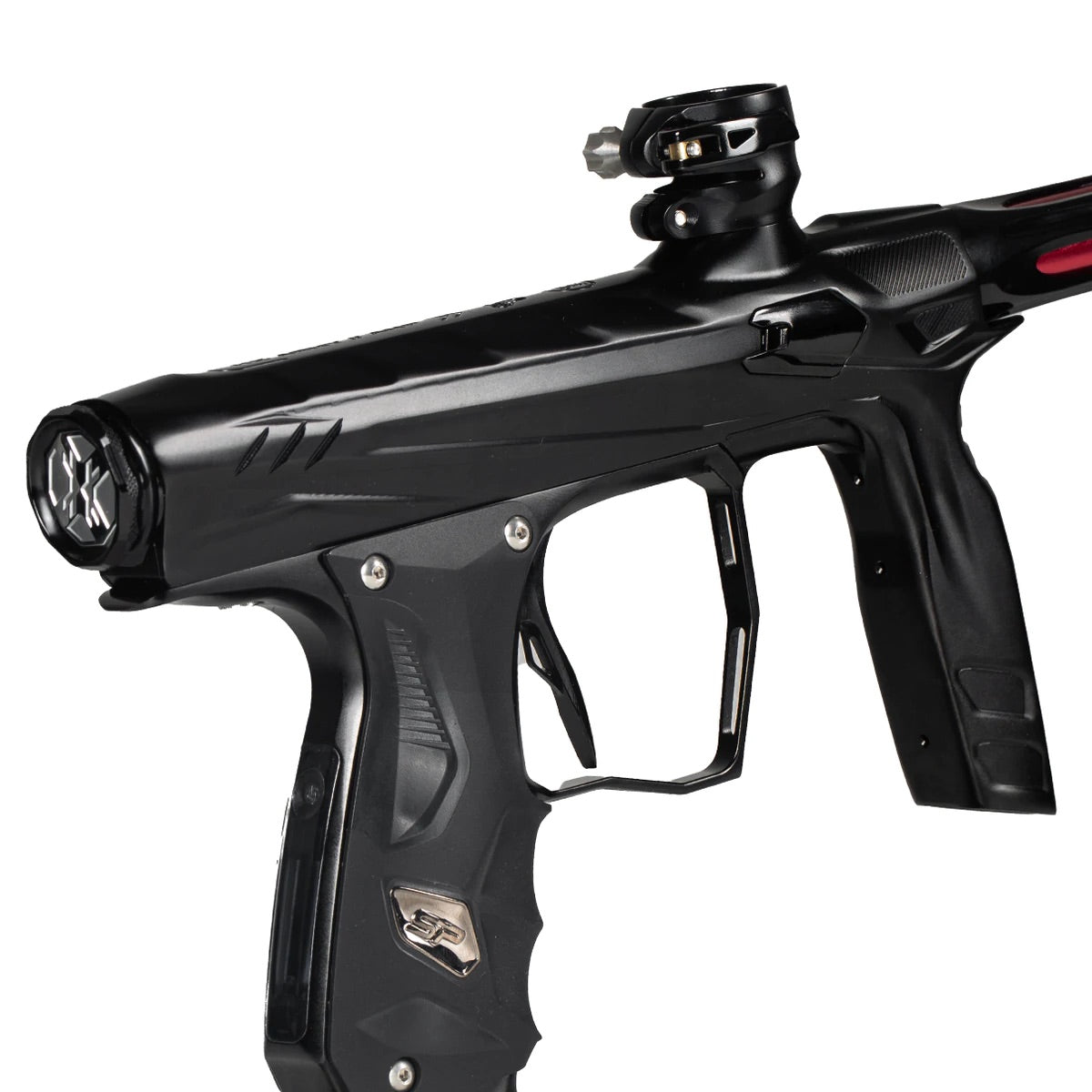 HK Army Shocker AMP Paintball Gun - Dust Black / Polished Black