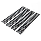 Low Profile Tactical RIS Rail Cover (4x) (Black)