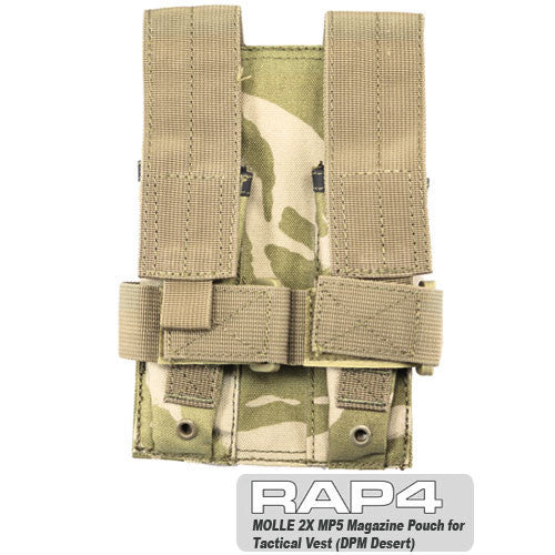 Double MP5 Magazine Pouch Bristish DPM Desert