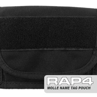 BLACK Name Tag Pouch