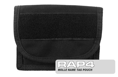 BLACK Name Tag Pouch