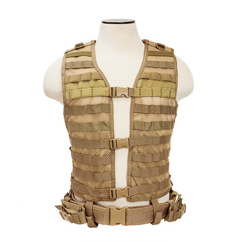 NCStar Pals / MOLLE Tactical Vest - Tan