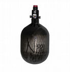 Ninja Carbon Fiber Lite 50/4500 Paintball Tank - Translucent Black - Adjustable Regulator