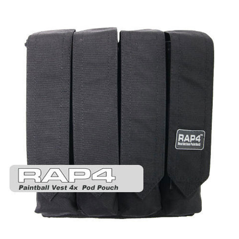 Quad Pod Pouch (Back) for Strikeforce/Tactical Ten Vest Black