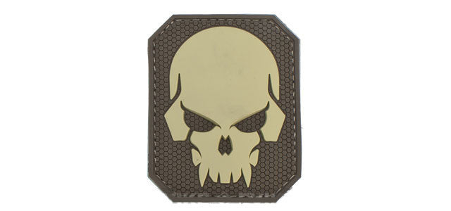Mil-Spec Monkey "Pirate Skull" PVC Patch - Tan