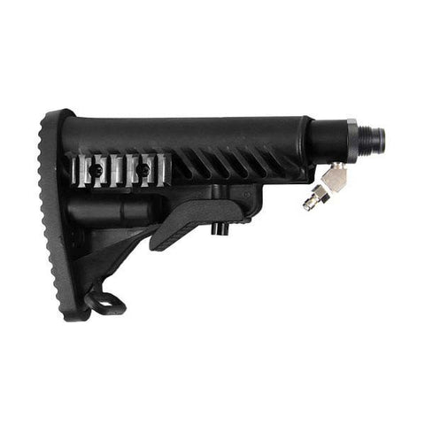 Solid Remote Line Adapter & M4 Ribcage Butt Stock Kit (Black)