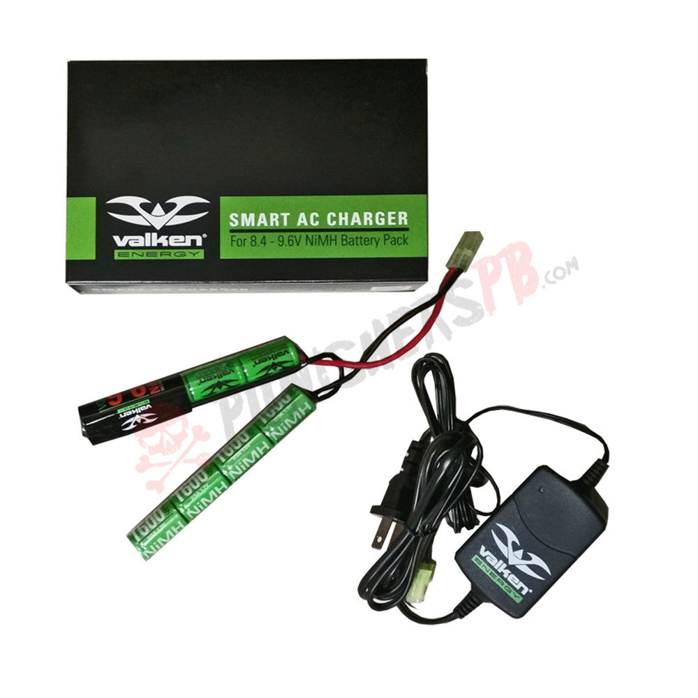 Valken Energy 9.6V KIT - 9.6V NunChuck - Smart Charger 8.4V