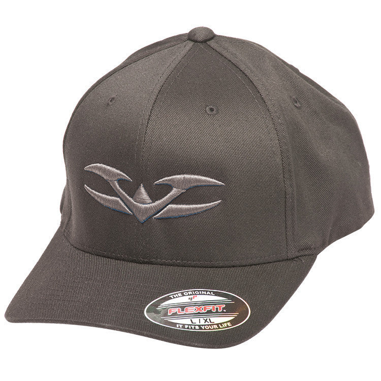 Hat - Flex Fit - Valken V Logo Black/Black