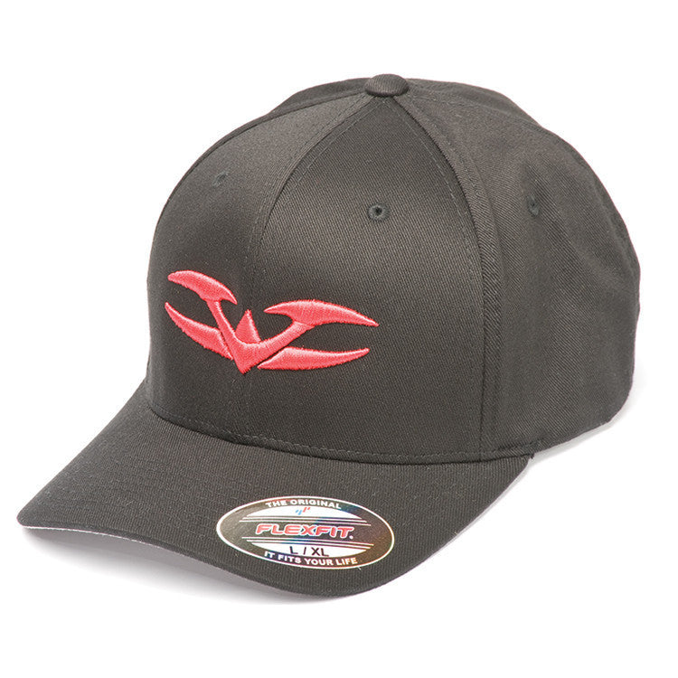 Hat - Flex Fit - Valken V Logo Red